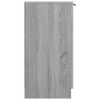 Mueble zapatero de madera contrachapada gris Sonoma 59x35x70 cm