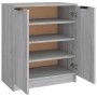 Mueble zapatero de madera contrachapada gris Sonoma 59x35x70 cm