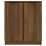 Mueble zapatero madera contrachapada marrón roble 59x35x70 cm