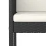Küchenhocker mit Kissen 2 Stück schwarzes synthetisches Rattan von vidaXL, Gartenstühle - Ref: Foro24-316657, Preis: 118,47 €...
