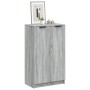 Mueble zapatero madera contrachapada gris Sonoma 59x35x100 cm