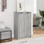 Mueble zapatero madera contrachapada gris Sonoma 59x35x100 cm