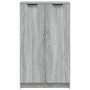 Mueble zapatero madera contrachapada gris Sonoma 59x35x100 cm