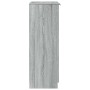 Mueble zapatero madera contrachapada gris Sonoma 59x35x100 cm