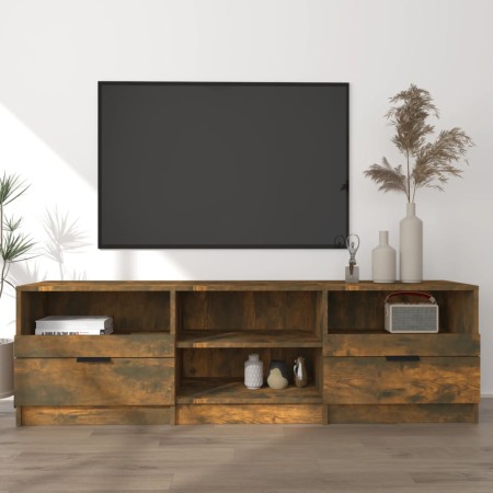 Mueble para TV madera contrachapada roble ahumado 150x33,5x45cm en Muebles TV | Comprar online en Foro24