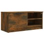 Mueble para TV madera contrachapada roble ahumado 80x35x36,5 cm en Muebles TV | Comprar online en Foro24