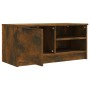 Mueble para TV madera contrachapada roble ahumado 80x35x36,5 cm en Muebles TV | Comprar online en Foro24