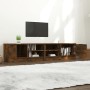 Muebles para TV 2 uds contrachapado roble ahumado 80x35x36,5 cm en Muebles TV | Comprar online en Foro24