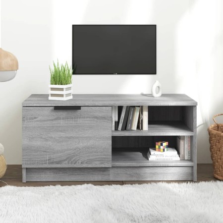 Mueble para TV madera contrachapada gris Sonoma 80x35x36,5 cm en Muebles TV | Comprar online en Foro24