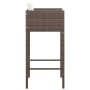 Küchenhocker mit Kissen 4 Stück braunes synthetisches Rattan von vidaXL, Gartenstühle - Ref: Foro24-316659, Preis: 229,05 €, ...
