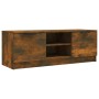 Mueble de TV madera contrachapada roble ahumado 102x35x36,5 cm en Muebles TV | Comprar online en Foro24