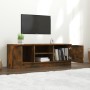Mueble de TV madera contrachapada roble ahumado 102x35x36,5 cm en Muebles TV | Comprar online en Foro24