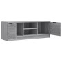 Mueble de TV madera contrachapada gris Sonoma 102x35x36,5 cm