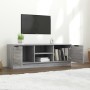 Mueble de TV madera contrachapada gris Sonoma 102x35x36,5 cm