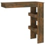 Mesa de bar de pared contrachapada roble ahumado 102x45x103,5cm en Mesas de cocina y de comedor | Comprar online en Foro24