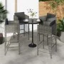 Taburetes de cocina con cojines 4 unidades ratán sintético gris von vidaXL, Gartenstühle - Ref: Foro24-316661, Preis: 225,89 ...