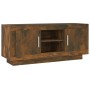 Mueble para TV madera contrachapada roble ahumado 102x35x45 cm