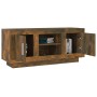 Mueble para TV madera contrachapada roble ahumado 102x35x45 cm