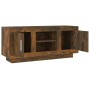 Mueble para TV madera contrachapada roble ahumado 102x35x45 cm