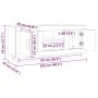 Mueble para TV madera contrachapada roble ahumado 102x35x45 cm