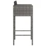 Taburetes de cocina con cojines 4 unidades ratán sintético gris von vidaXL, Gartenstühle - Ref: Foro24-316661, Preis: 225,89 ...