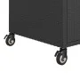 Bar cart with black synthetic rattan drawer 100x45x97 cm by vidaXL, Kitchen and dining carts - Ref: Foro24-316663, Price: 178...
