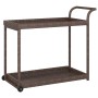 Brown synthetic rattan bar cart 100x45x83 cm by vidaXL, Kitchen and dining carts - Ref: Foro24-316665, Price: 96,26 €, Discou...