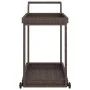 Brown synthetic rattan bar cart 100x45x83 cm by vidaXL, Kitchen and dining carts - Ref: Foro24-316665, Price: 95,09 €, Discou...