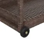 Brown synthetic rattan bar cart 100x45x83 cm by vidaXL, Kitchen and dining carts - Ref: Foro24-316665, Price: 95,09 €, Discou...