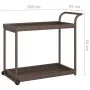 Brown synthetic rattan bar cart 100x45x83 cm by vidaXL, Kitchen and dining carts - Ref: Foro24-316665, Price: 95,09 €, Discou...