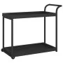 Barwagen aus schwarzem synthetischem Rattan 100x45x83 cm von vidaXL, Küchen- und Speisewagen - Ref: Foro24-316666, Preis: 93,...
