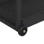 Barwagen aus schwarzem synthetischem Rattan 100x45x83 cm von vidaXL, Küchen- und Speisewagen - Ref: Foro24-316666, Preis: 93,...