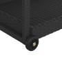 Black synthetic rattan bar cart 100x45x83 cm by vidaXL, Kitchen and dining carts - Ref: Foro24-316666, Price: 94,97 €, Discou...