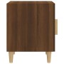 Mesitas de noche 2 uds madera contrachapada color roble marrón