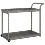 Gray synthetic rattan bar cart 100x45x83 cm by vidaXL, Kitchen and dining carts - Ref: Foro24-316667, Price: 95,09 €, Discoun...