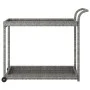 Gray synthetic rattan bar cart 100x45x83 cm by vidaXL, Kitchen and dining carts - Ref: Foro24-316667, Price: 95,09 €, Discoun...