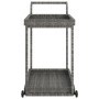 Grauer Barwagen aus synthetischem Rattan, 100 x 45 x 83 cm von vidaXL, Küchen- und Speisewagen - Ref: Foro24-316667, Preis: 9...