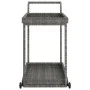 Gray synthetic rattan bar cart 100x45x83 cm by vidaXL, Kitchen and dining carts - Ref: Foro24-316667, Price: 95,09 €, Discoun...