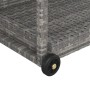 Grauer Barwagen aus synthetischem Rattan, 100 x 45 x 83 cm von vidaXL, Küchen- und Speisewagen - Ref: Foro24-316667, Preis: 9...