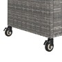 Bar cart with gray synthetic rattan drawer 100x45x97 cm by vidaXL, Kitchen and dining carts - Ref: Foro24-316664, Price: 176,...
