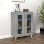 Aparador de madera de ingeniería gris Sonoma 69,5x34x90 cm