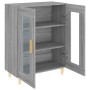 Aparador de madera de ingeniería gris Sonoma 69,5x34x90 cm