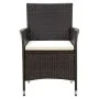 Gartenstühle mit Kissen 2 Einheiten synthetisches Rattan braun von vidaXL, Gartenstühle - Ref: Foro24-316679, Preis: 169,69 €...