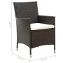 Gartenstühle mit Kissen 2 Einheiten synthetisches Rattan braun von vidaXL, Gartenstühle - Ref: Foro24-316679, Preis: 169,69 €...
