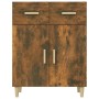 Aparador madera contrachapada roble ahumado 69,5x34x89 cm