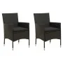 Garden chairs 2 units with black synthetic rattan cushions by vidaXL, Garden chairs - Ref: Foro24-316681, Price: 143,82 €, Di...