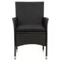 Garden chairs 2 units with black synthetic rattan cushions by vidaXL, Garden chairs - Ref: Foro24-316681, Price: 143,82 €, Di...