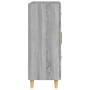 Aparador de madera de ingeniería gris Sonoma 69,5x34x90 cm