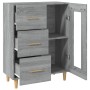 Aparador de madera de ingeniería gris Sonoma 69,5x34x90 cm