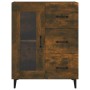 Aparador de madera de ingeniería roble ahumado 69,5x34x90 cm